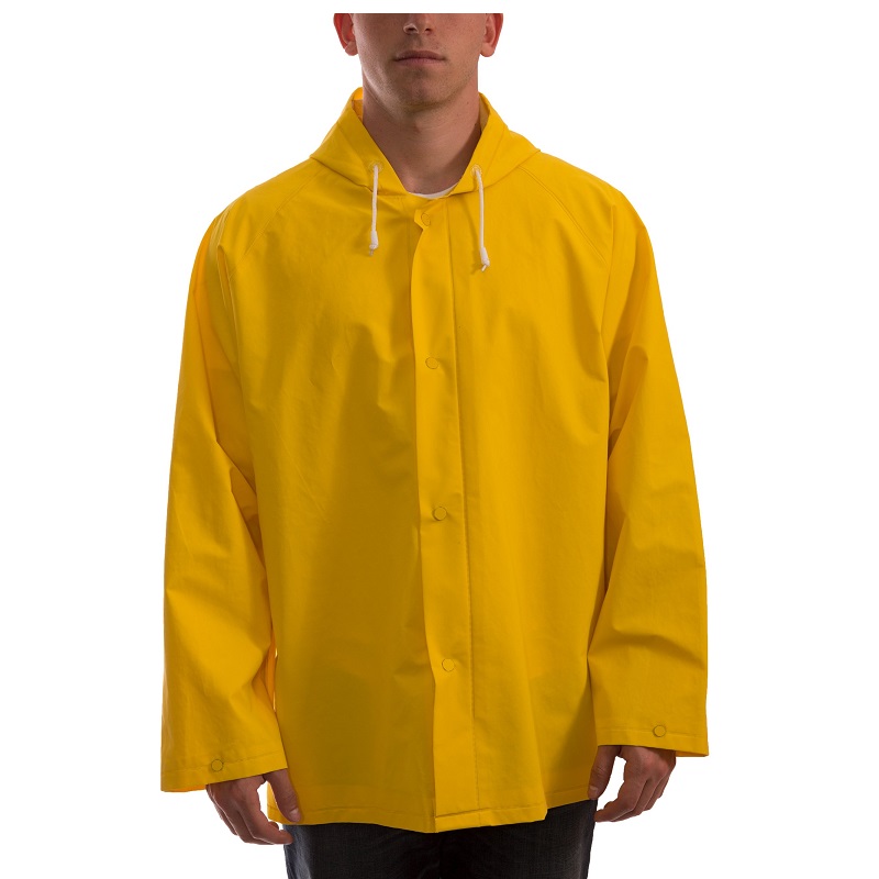 Industrial Hooded Work Jacket in Yellow 14MIL